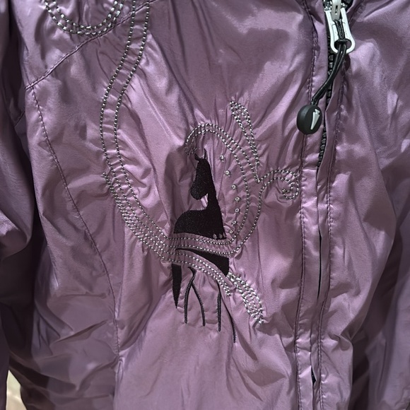 Kerrits woman's purple puffer jacket - Picture 3 of 9